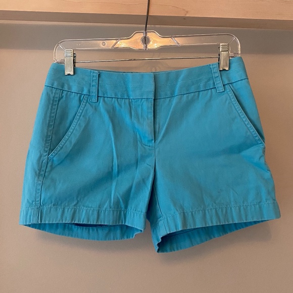 Sea Blue J.Crew Classic Chino Shorts - Picture 1 of 2